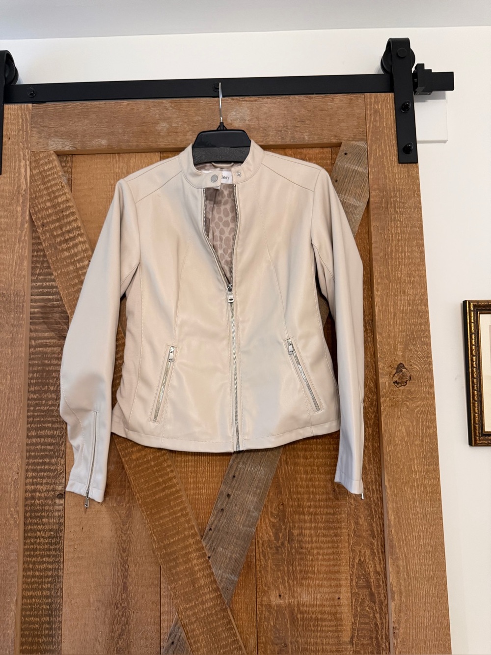 Calvin Klein Vegan Leather Jacket M